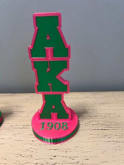 Alpha Kappa Alpha AKA Desk Plate Green