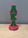 Alpha Kappa Alpha AKA Desk Plate Green