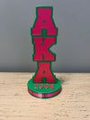 Alpha Kappa Alpha AKA Desk Plate Pink