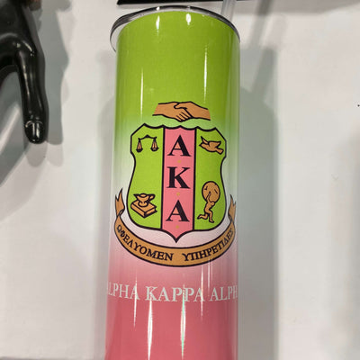 Alpha Kappa Alpha AKA 30 Ounce Skinny Tumbler