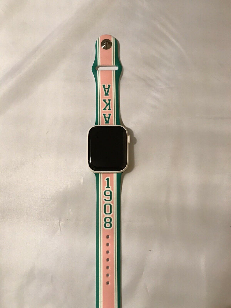 Alpha Kappa Alpha AKA Apple Watch Band Pink 42/44/45 mm Pink