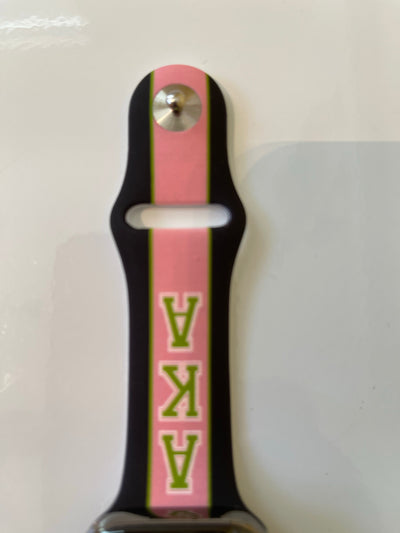 Alpha Kappa Alpha AKA Apple Watch Band Size 38/40/41 MM Black