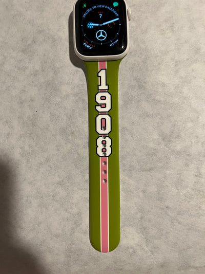 Alpha Kappa Alpha AKA Apple Watch Band Size 38/40/41 MM Bold Green