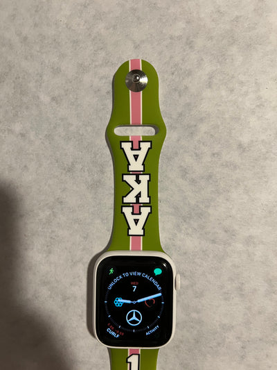 Alpha Kappa Alpha AKA Apple Watch Band Size 38/40/41 MM Bold Green