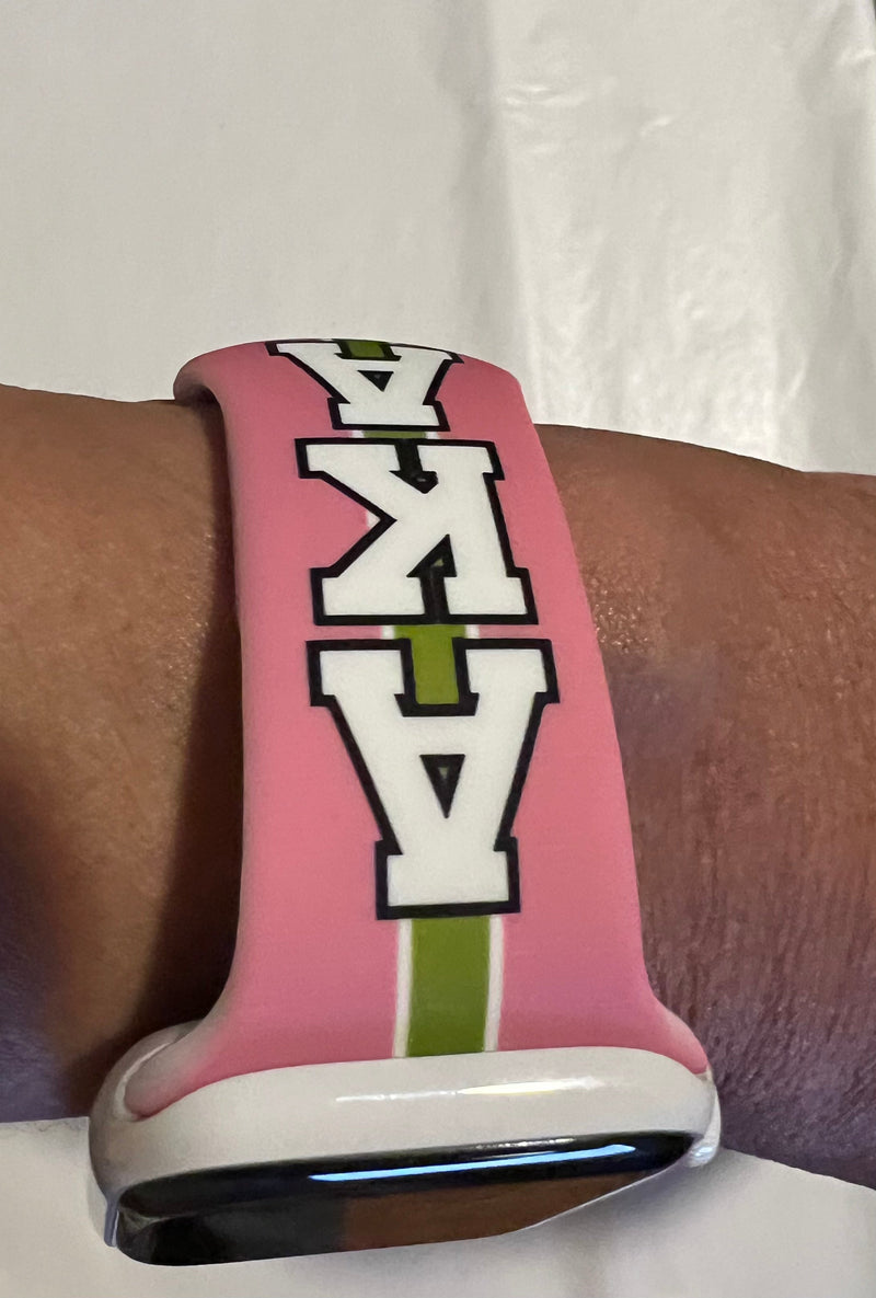 Alpha Kappa Alpha AKA Apple Watch Band Size 38/40/41 MM Bold Pink