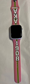 Alpha Kappa Alpha AKA Apple Watch Band Size 38/40/41 MM Bold Pink