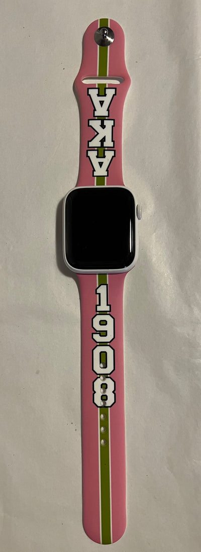 Alpha Kappa Alpha AKA Apple Watch Band Size 38/40/41 MM Bold Pink