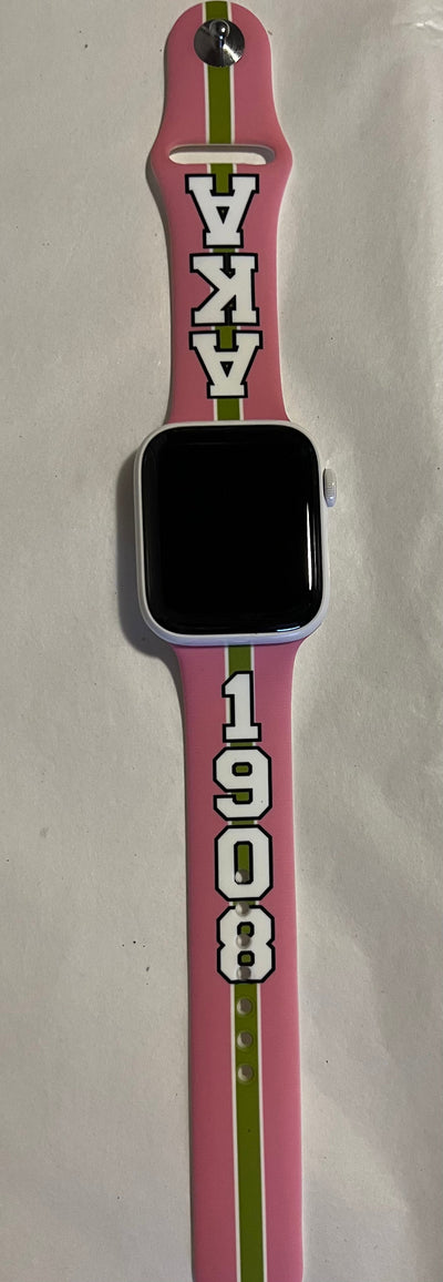 Alpha Kappa Alpha AKA Apple Watch Band Size 38/40/41 MM Bold Pink