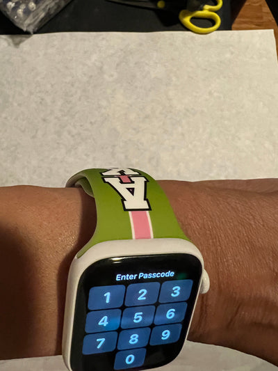 Alpha Kappa Alpha AKA Apple Watch Band Size 42/44/45 MM Bold Green
