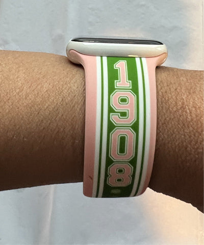 Alpha Kappa Alpha AKA Apple Watch Band Size 42/44/45 MM Green