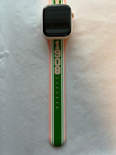 Alpha Kappa Alpha AKA Apple Watch Band Size 42/44/45 MM Green