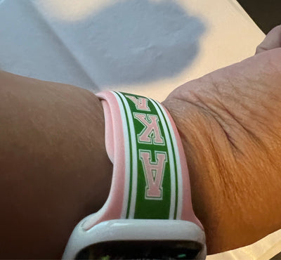 Alpha Kappa Alpha AKA Apple Watch Band Size 42/44/45 MM Green