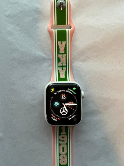 Alpha Kappa Alpha AKA Apple Watch Band Size 42/44/45 MM Green