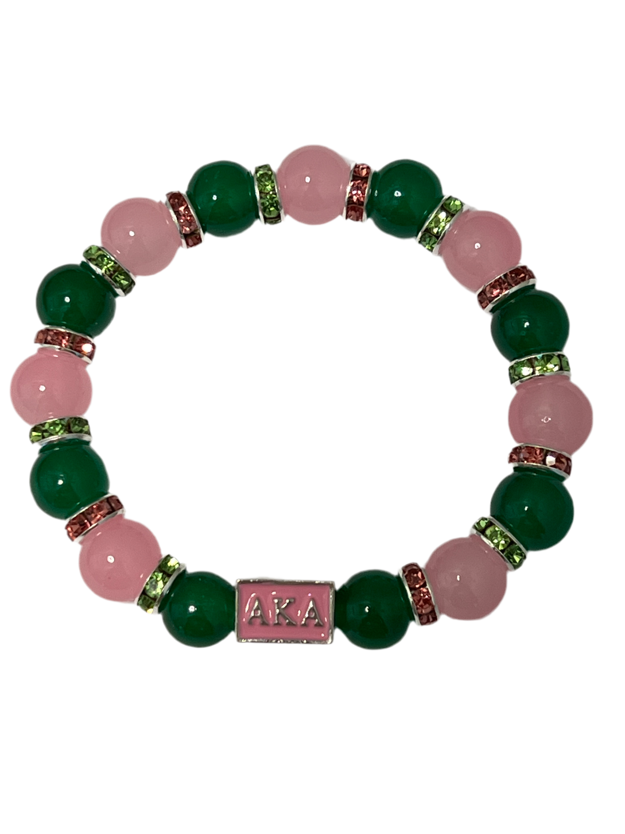 Alpha Kappa Alpha AKA Bling Bracelet Pink Bar