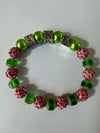 Alpha Kappa Alpha AKA Block Charm Bracelet