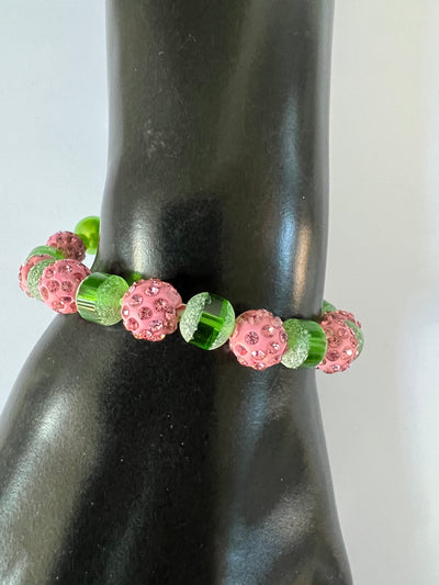 Alpha Kappa Alpha AKA Block Charm Bracelet