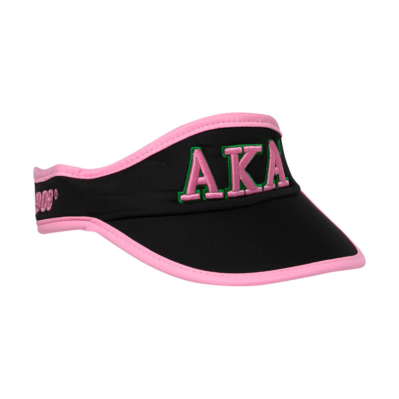 Alpha Kappa Alpha AKA Featherlite Visor Black