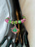 Alpha Kappa Alpha Beaded Bling Charm Bracelet Pink Ivy