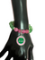 Alpha Kappa Alpha Beaded Round Medallion Bracelet - Sorority Bracelets