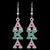 Alpha Kappa Alpha Bling Austrian Crystal Earrings