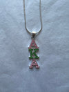 Alpha Kappa Alpha Bling Austrian Crystal Necklace