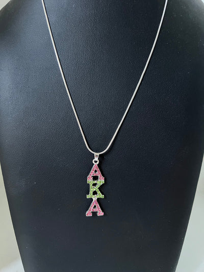 Alpha Kappa Alpha Bling Austrian Crystal Necklace - sorority earrings