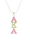 Alpha Kappa Alpha Bling Austrian Crystal Necklace - sorority earrings