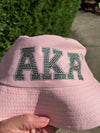 Alpha Kappa Alpha Bling Bucket Hat Pink