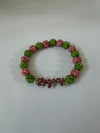 Alpha Kappa Alpha Bling Elastic Legacy Bracelet Green