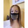 Alpha Kappa Alpha Bling Flag Face Mask Pink and Green