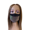 Alpha Kappa Alpha Bling Flag Face Mask Pink and Green