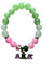 Alpha Kappa Alpha Bling Natural Agate AKA Charm Bracelet