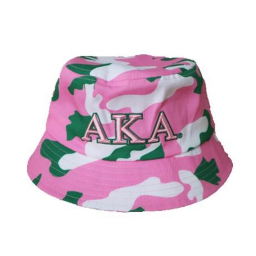 Alpha Kappa Alpha Camouflage Bucket Hat