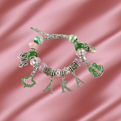 Alpha Kappa Alpha Cherish Charm Bracelet AKA