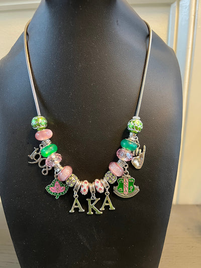 Alpha Kappa Alpha Cherish Charm Necklace - sorority necklace