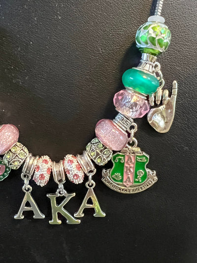 Alpha Kappa Alpha Cherish Charm Necklace - sorority necklace