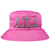 Alpha Kappa Alpha Embroidered Bucket Hat Pink M/L 58 CM