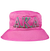 Alpha Kappa Alpha Embroidered Bucket Hat Pink M/L 58 CM