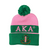 Alpha Kappa Alpha Embroidered Knit Beanie Hat - Apparel & Accessories