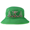 Alpha Kappa Alpha Green Embroidered Bucket Hat