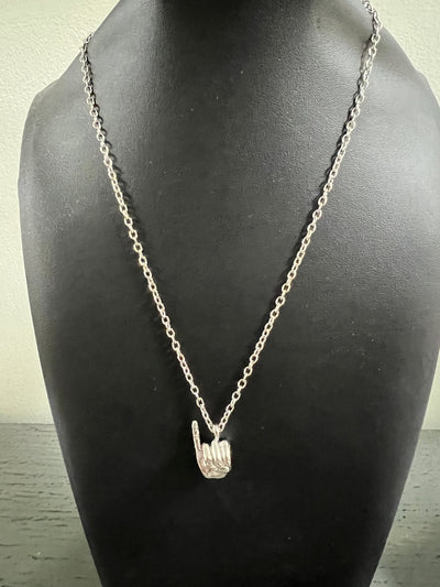 Alpha Kappa Alpha Hand Sign Necklace