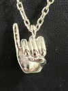 Alpha Kappa Alpha Hand Sign Necklace