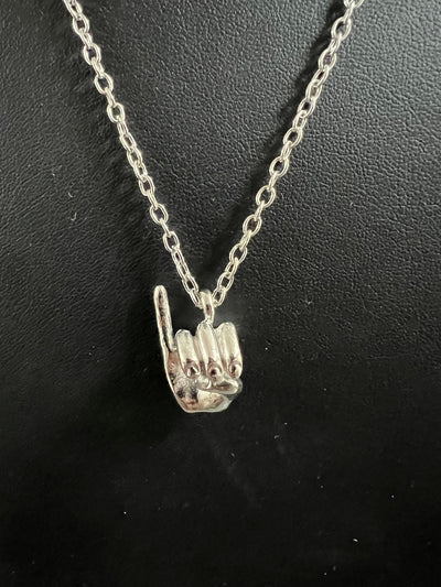 Alpha Kappa Alpha Hand Sign Necklace