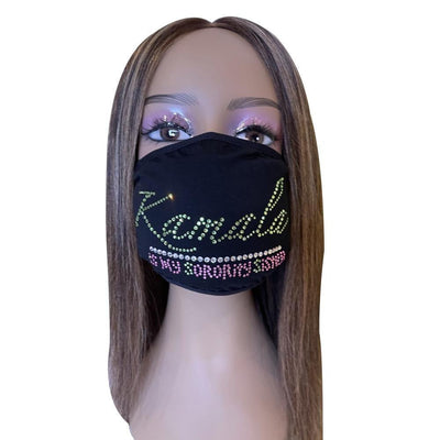 Alpha Kappa Alpha Kamala Is My Sorority Sister Bling Face Mask