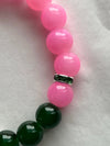 Alpha Kappa Alpha Natural Agate Beaded SKEE WEE Charm Bracelet