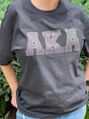 Alpha Kappa Alpha Rhinestone Bling Letters T-Shirt