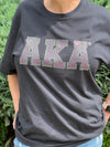 Alpha Kappa Alpha Rhinestone Bling Letters T-Shirt