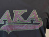 Alpha Kappa Alpha Rhinestone Bling Tail T-Shirt