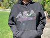 Alpha Kappa Alpha Rhinestone Bling Velour Lined Hoodie