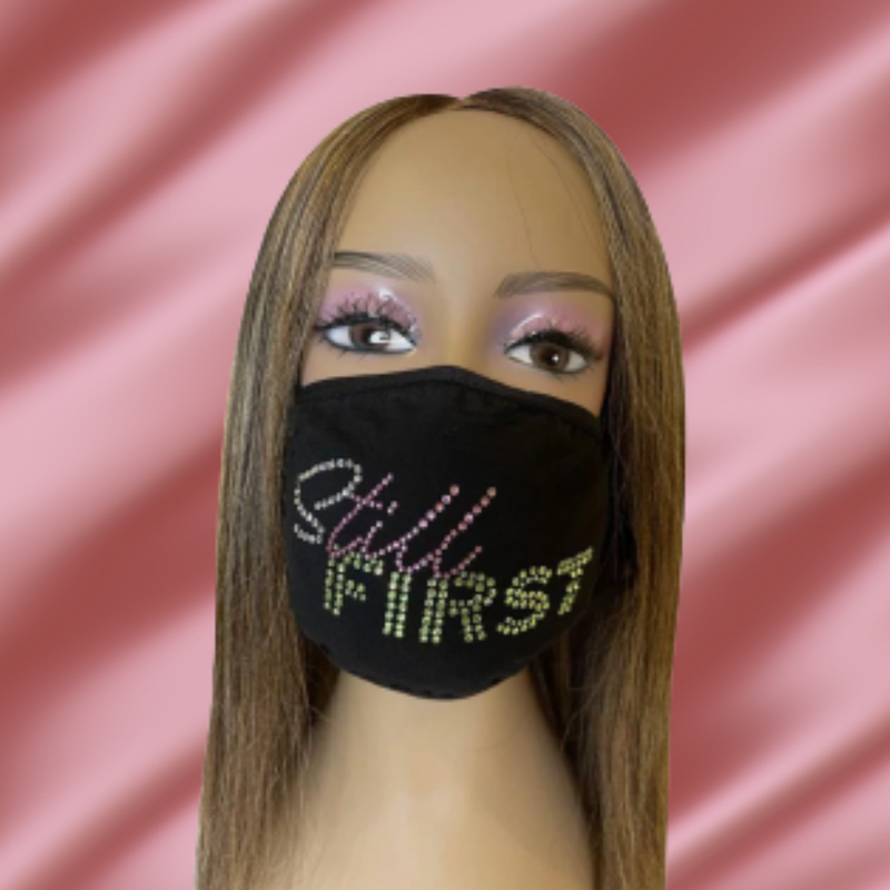 Alpha Kappa Alpha Still First Bling Face Mask